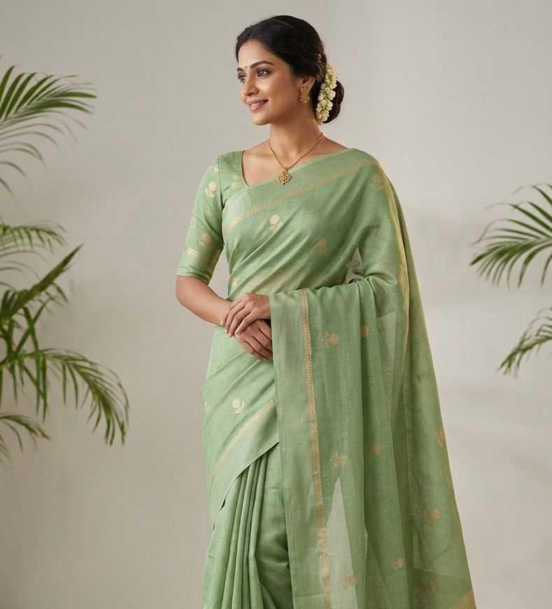 Maink Pure Viscose Khadi Silk Saree | Satin Border Jacquard