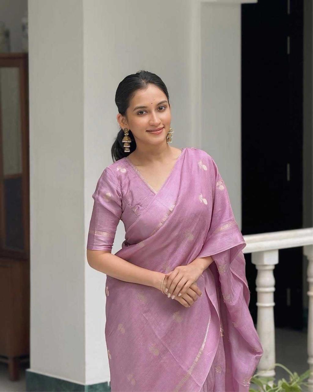Maink Pure Viscose Khadi Silk Saree | Satin Border Jacquard
