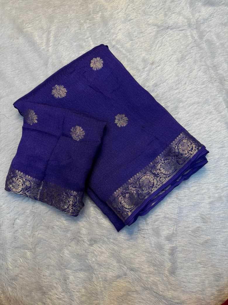KESH604 Aboli Khadi Cotton Saree Chocolate Brown folded
