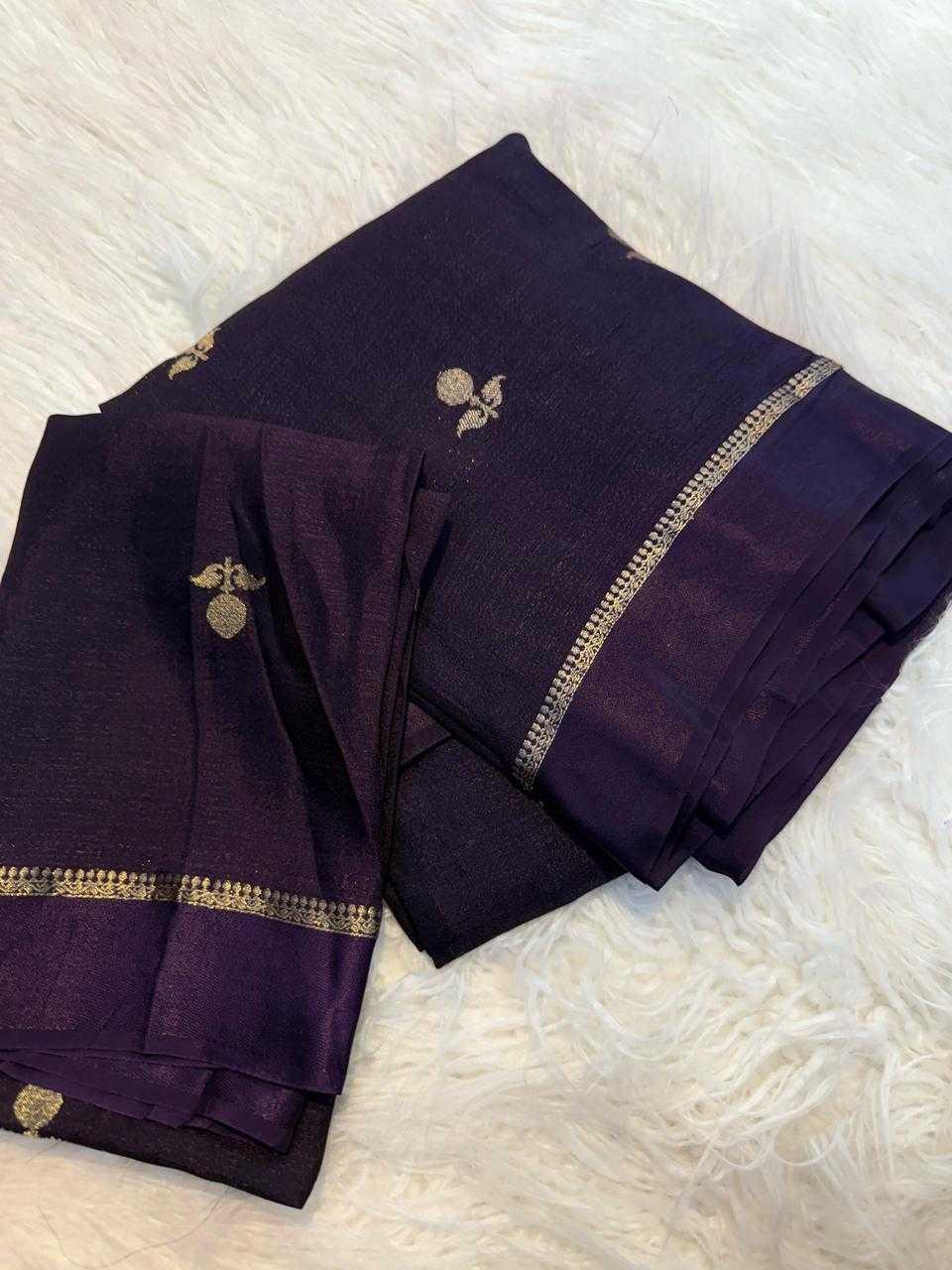 Lilac Pink Viscose Khadi Silk Saree - Varahi Elegance
