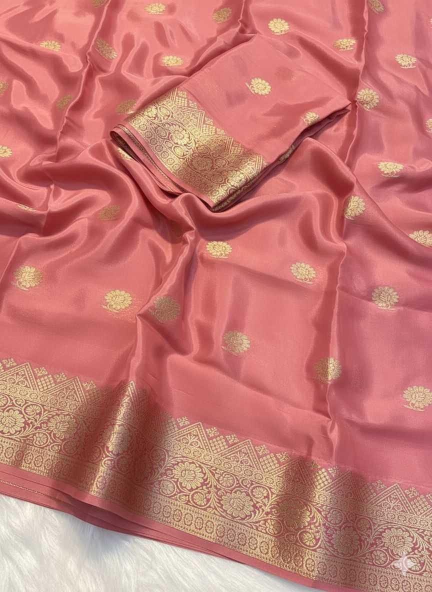 Deep Purple Pure Viscose Crepe Silk Saree - Varahi Elegance