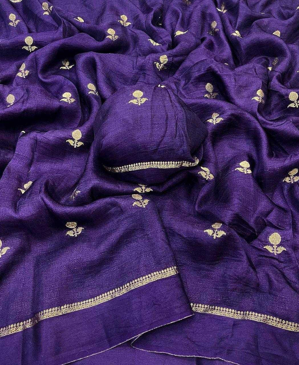 Wine Burgundy Viscose Khadi Silk Saree - Varahi Elegance