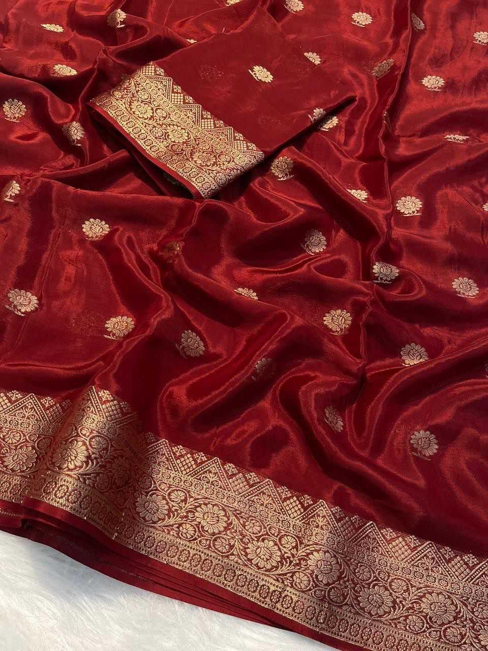 Black Pure Viscose Crepe Silk Saree - Varahi Elegance