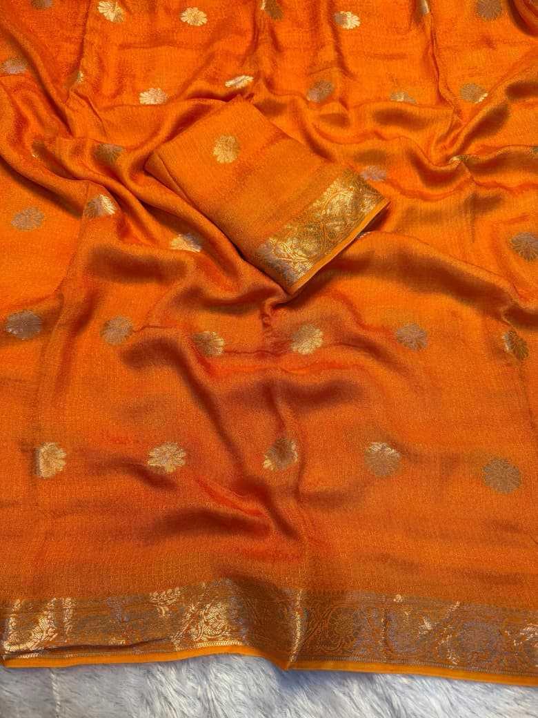 KESH604 Aboli Khadi Cotton Saree Red fabric detail