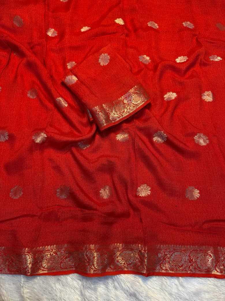KESH604 Aboli Khadi Cotton Saree Royal Blue