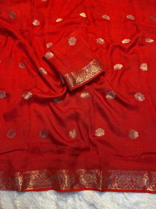 KESH604 Aboli Khadi Cotton Saree Royal Blue